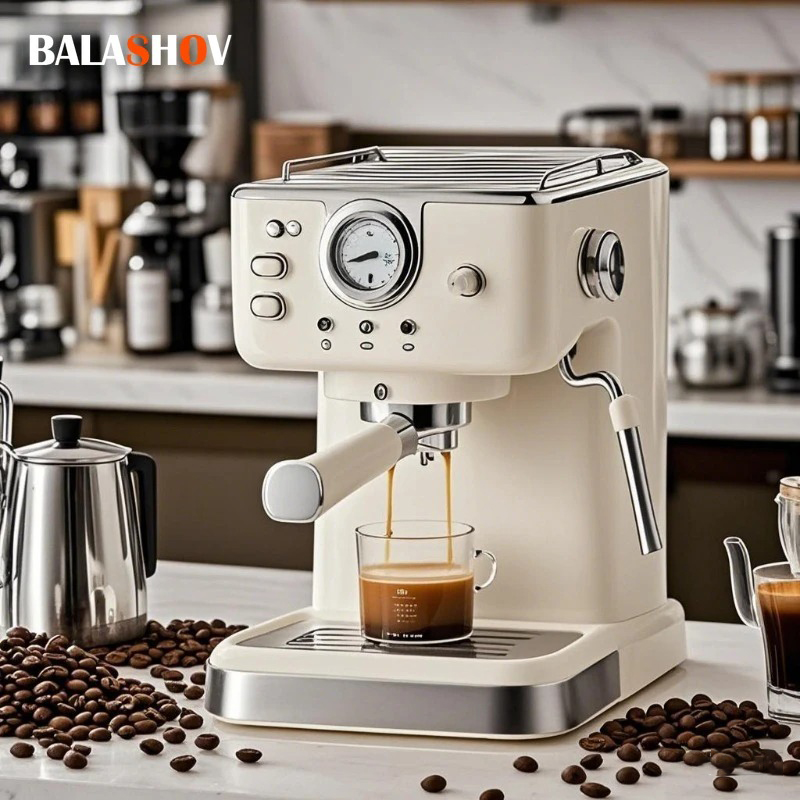 Breville Espresso Bes870 - 220V อิตาเลี่ยนเครื่องชงกาแฟเอสเปรสโซเครื่องชงกาแฟสแตนเลสกึ่งอัตโนมัติ Commercial Frother นม Espresso