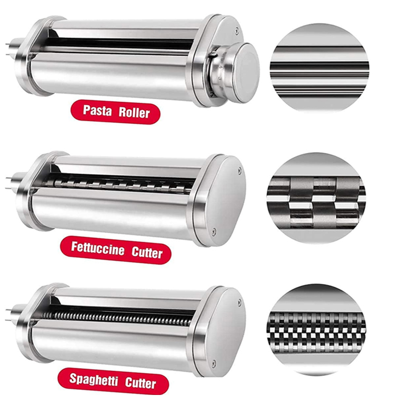 Kitchenaid Mixer Hand Mixer - สําหรับ KitchenAid พาสต้า Roller Fettuccine สปาเก็ตตี้เครื่องตัดชุด
