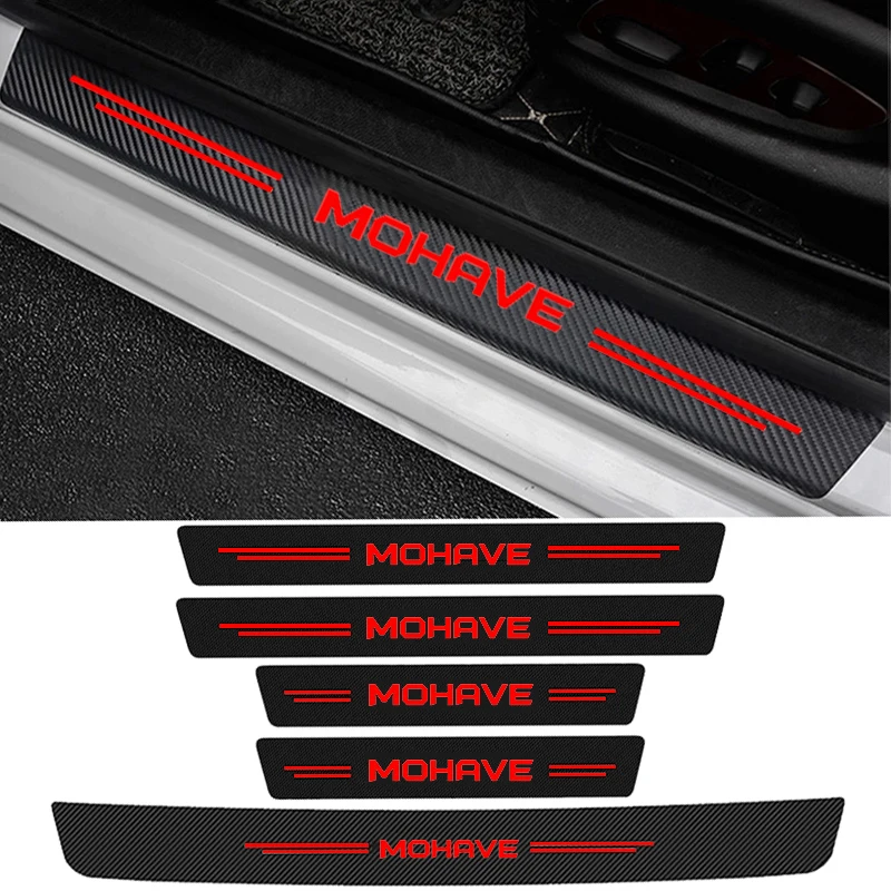 Crepe Pan Carbon - แผ่นป้องกันธรณีประตูรถยนต์สติกเกอร์ป้องกันรอยขีดข่วนคาร์บอนไฟเบอร์สำหรับแผ่นป้ายโลโก้โมฮาตแถบกันชนท้ายรถ