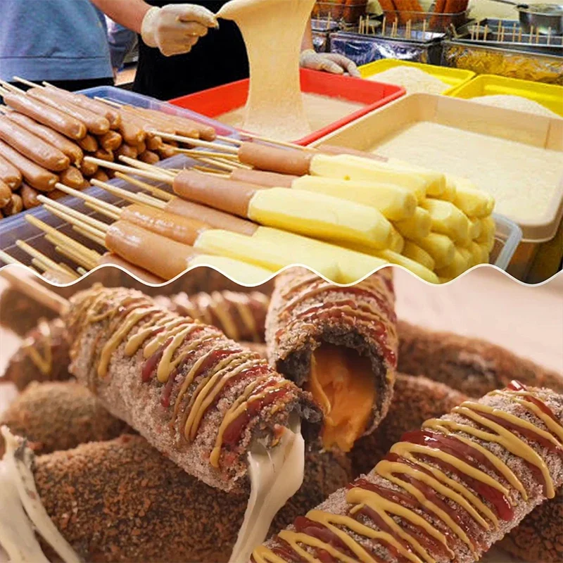 เครื่องทอดฮอทดอกชีสอัตโนมัติเช - Corn Dog Stick บทวิจารณ์และราคา