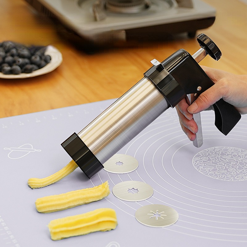 ชุดเครื่องทำชูโรแบบมือโยก พร้อ - Churros Maker Gun บทวิจารณ์และราคา