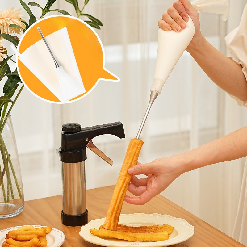 ชุดเครื่องทำชูโรแบบมือโยก พร้อ - Churros Maker Gun บทวิจารณ์และราคา