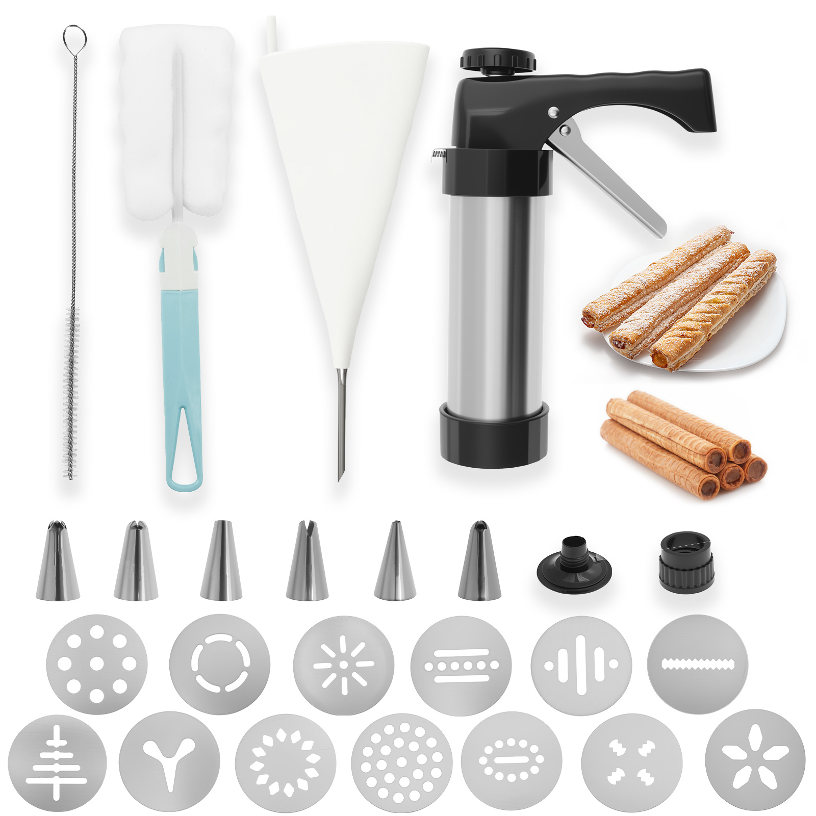 Churrera Churro Maker เครื่องค - Churros Maker Gun บทวิจารณ์และราคา