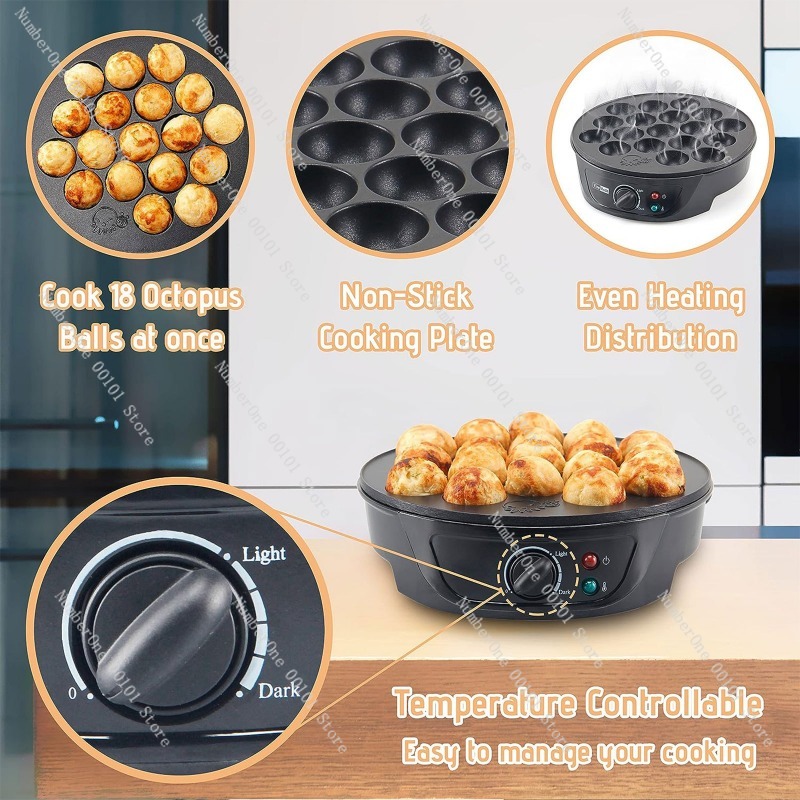 เครื่องทำทาโกะยากิไฟฟ้า ขายดี  - Takoyaki Grill Plate บทวิจารณ์และราคา